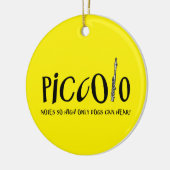 Piccolo Notes so hoch Keramik Ornament (Links)