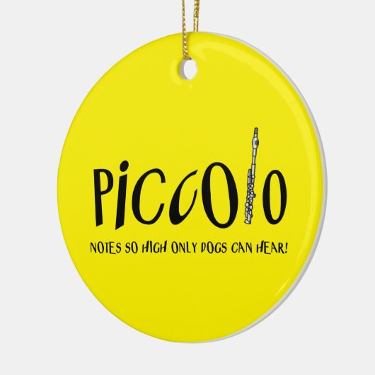 Piccolo Notes so hoch Keramik Ornament (Links)