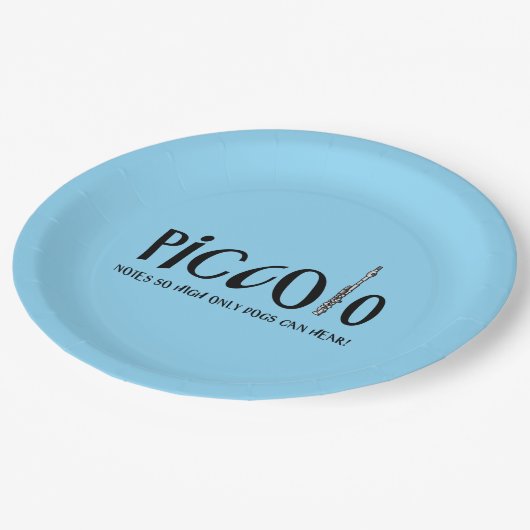 Piccolo Notes so hoch T - Shirt Pappteller (Schrägansicht)