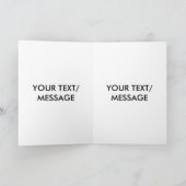 Piccolo on sheet music custom greetings cards karte (Innenseite)