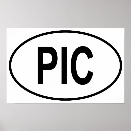 Piccolo Oval Poster (Vorne)