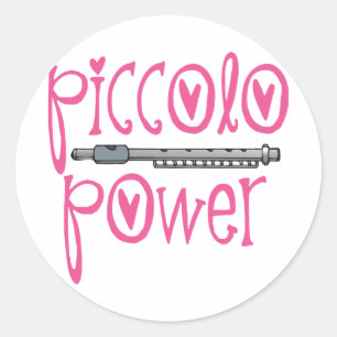 Piccolo Power Pink Runder Aufkleber