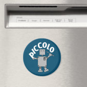 Piccolo Robot Text Magnet (In Situ (Geschirrspüler))