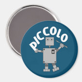 Piccolo Robot Text Magnet (Vorderseite/Rückseite)