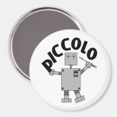 Piccolo Robot Text Magnet (Vorderseite/Rückseite)