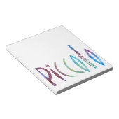 Piccolo Script Notizblock (angewinkelt)