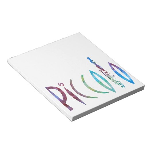 Piccolo Script Notizblock (angewinkelt)