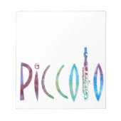 Piccolo Script Notizblock (Vorderseite)