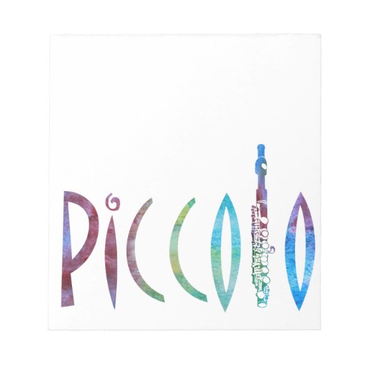 Piccolo Script Notizblock (Vorderseite)