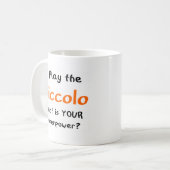 Piccolo-Spieler Kaffeetasse (Vorderseite Links)