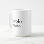Piccolo Tesoro Chic Baby Shower Keepsake Kaffeetasse (Vorderseite Links)