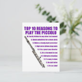 Piccolo Top 10 Postkarte (Stehend Vorderseite)