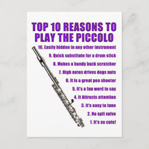 Piccolo Top 10 Postkarte