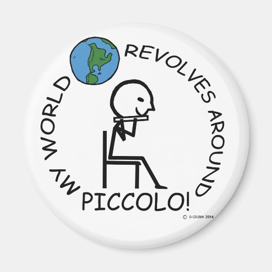 Piccolo - Weltumdrehungen Magnet (Vorne)