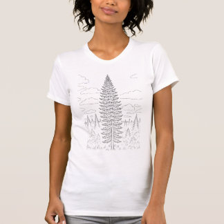 Picea mariana - Schwarzer Spruce - Einheimische Pf T-Shirt