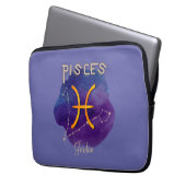 Pices Zodiac Signature Constellation Laptopschutzhülle (Vorderseite Links)