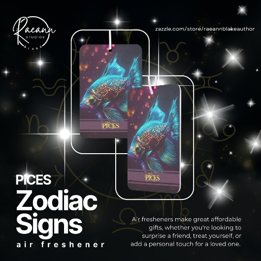 Pices Zodiac Signs Celestial Air Freshener Autolufterfrischer