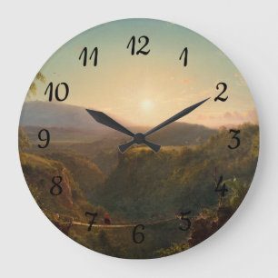 Pichincha Frederic Edwin Church Große Wanduhr