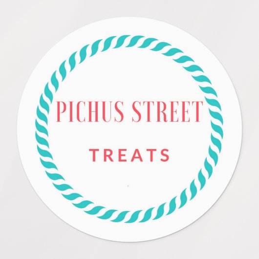 Pichus Street Leckereien Labels Etiketten (Design 1)