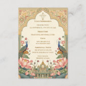 Pichwai Indian  Elegant Wedding Begleitkarte (Vorderseite)