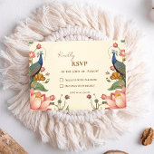 Pichwai Indian Elegant Wedding RSVP Karte