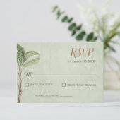 Pichwai Response Card oder indische RSVP-Karten fü RSVP Karte (Stehend Vorderseite)