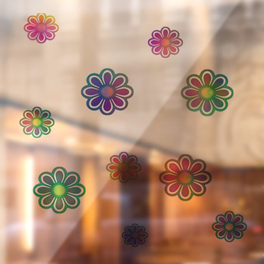 Pick a Posy Custom Background  Fensteraufkleber (Blatt 2)