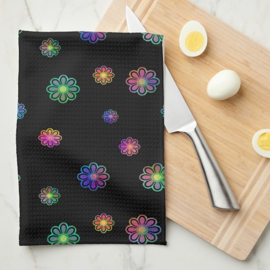 Pick a Posy Custom Background Geschirrtuch (Viertel Falte)