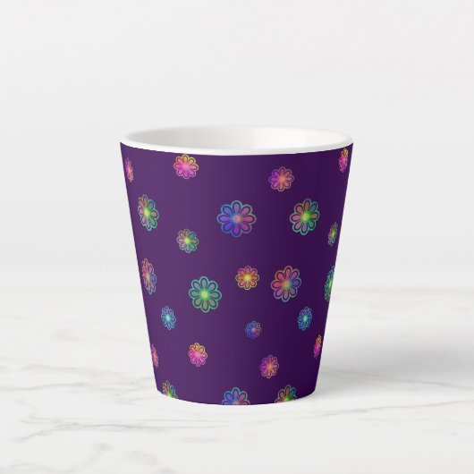 Pick a Posy Custom Background Milchtasse (Vorderseite)