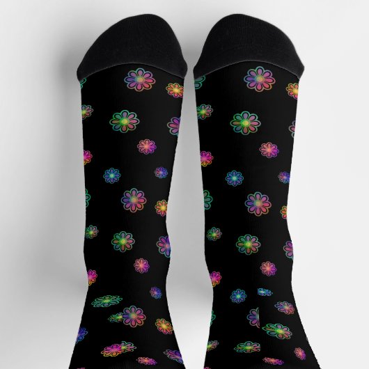Pick a Posy Custom Background Socken (Oben)