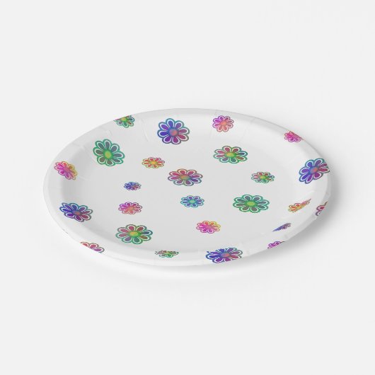 Pick a Posy Pappteller (Schrägansicht)