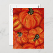 Pick a Pumpkin Postcard Postkarte (Vorne/Hinten)