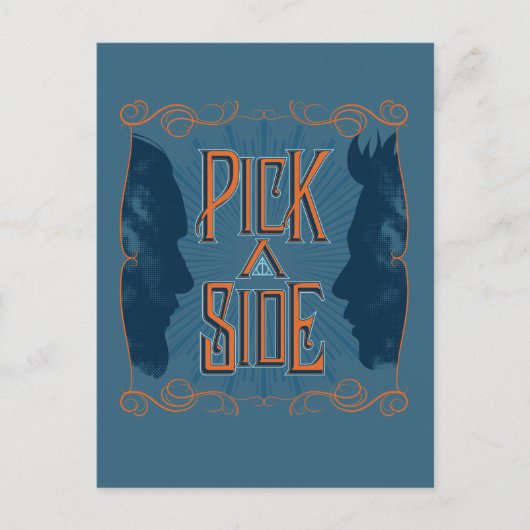 Pick A Side Postkarte (Vorderseite)