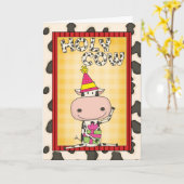 Pick an Age Birthday Kuh Karte (Gelbe Blume)