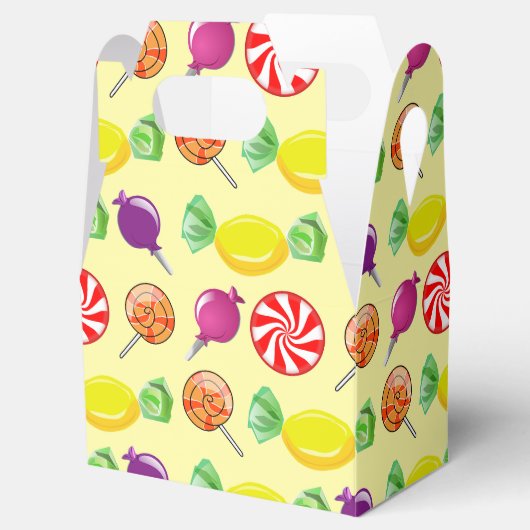 Pick and Mix Candy Yellow Pattern Geschenkschachtel (Geöffnet)