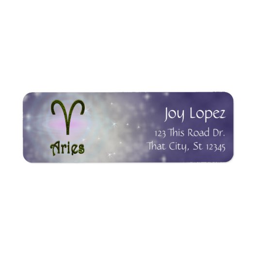 Pick Color Aries Zodiac Astrologisches Zeichen (Vorne)