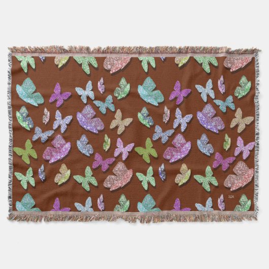 Pick Color Butterflies Surreal & Fluttering Decke (Vorderseite)