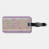 Pick Color Butterflies Surreal & Fluttering Gepäckanhänger (Rückseite horizontal)