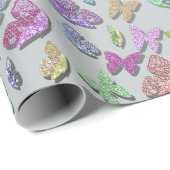 Pick Color Butterflies Surreal & Fluttering Geschenkpapier (Rolleneckpunkt)