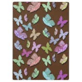 Pick Color Butterflies Surreal & Fluttering Klemmbrett (Rückseite)