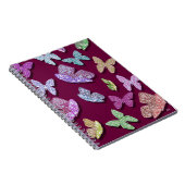 Pick Color Butterflies Surreal & Fluttering Notizblock (Rechte Seite)