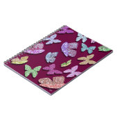 Pick Color Butterflies Surreal & Fluttering Notizblock (Linke Seite)