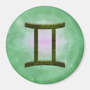 Pick Color Gemini Zodiac Astrologisches Zeichen Magnet
