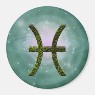 Pick Color Pisces Zodiac Astrologisches Zeichen Magnet