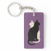 Pick Color Schwarz-weiß Cat Duo Yin Yang Style