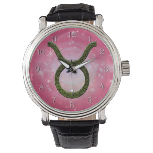 Pick Color Taurus Zodiac Astrologisches Zeichen Armbanduhr