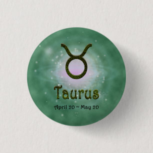 Pick Color Taurus Zodiac Astrologisches Zeichen Button
