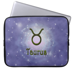 Pick Color Taurus Zodiac Astrologisches Zeichen Laptopschutzhülle