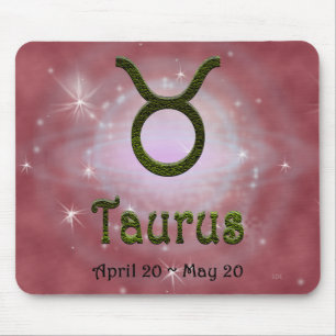 Pick Color Taurus Zodiac Astrologisches Zeichen Mousepad