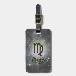 Pick Color Virgo Zodiac Astrologisches Zeichen Gepäckanhänger